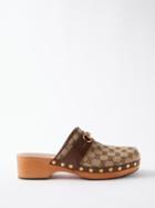 Gucci - Stann Gg-monogram Canvas Clogs - Mens - Beige