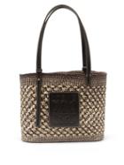 Matchesfashion.com Loewe Paula's Ibiza - Small Iraca Palm Basket Bag - Womens - Navy Multi