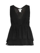 Chloé Plunging V-neck Crepe Top