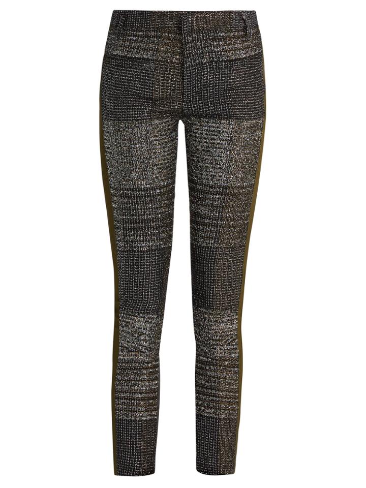 Haider Ackermann Bussey Skinny-leg Tweed And Leather Trousers