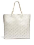 Stella Mccartney Logo-pattern Faux-leather Tote Bag