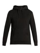 Balmain Side-zip Hooded Cotton Sweatshirt
