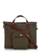 Mismo M/s Soft Work Leather And Canvas Tote