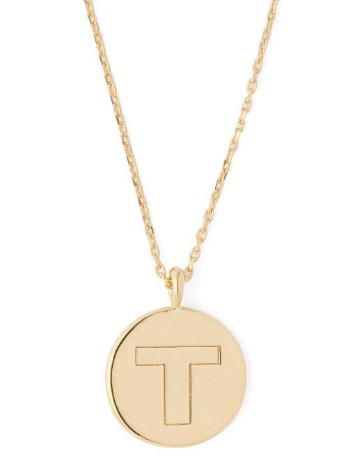 Matchesfashion.com Theodora Warre - T Charm Gold Plated Necklace - Womens - Gold