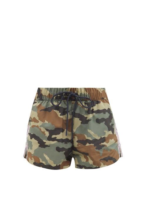 The Upside - Heritage Camouflage-print Shorts - Womens - Camouflage
