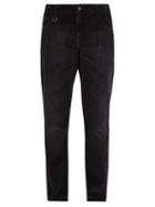 Matchesfashion.com 7 Moncler Fragment - Slim Leg Corduroy Trousers - Mens - Black