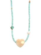 Lizzie Fortunato Gemini Heart-pendant Necklace