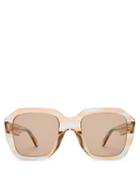 Matchesfashion.com Celine Eyewear - Oversized Acetate Sunglasses - Womens - Blue Multi