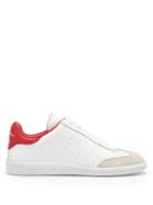 Matchesfashion.com Isabel Marant - Bryce Leather And Suede Trainers - Womens - Red White