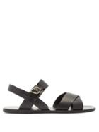Matchesfashion.com Ancient Greek Sandals - Socrates Leather Sandals - Mens - Black