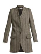 Matchesfashion.com Stella Mccartney - Bryce Single Breasted Wool Blend Coat - Womens - Grey