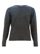 Matchesfashion.com Inis Mein - Gradient Linen Sweater - Mens - Grey Multi