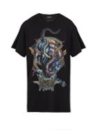 Balmain Panther And Snake-print Cotton-jersey T-shirt