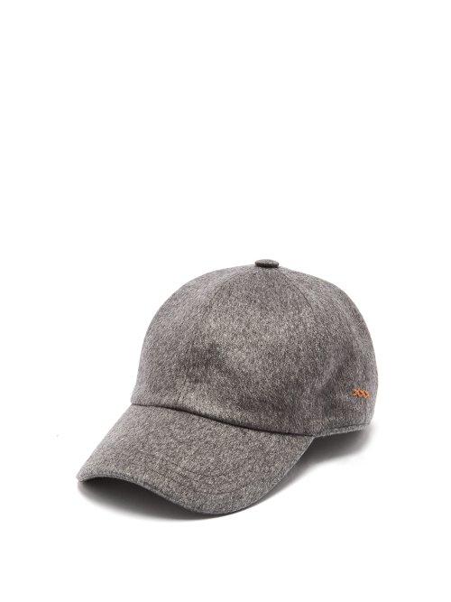 Matchesfashion.com Ermenegildo Zegna - Cashmere Baseball Cap - Mens - Grey
