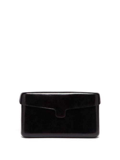 Matchesfashion.com Lemaire - Cartridge Leather Box Clutch - Womens - Black