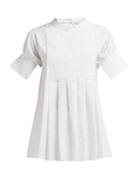 Matchesfashion.com White Story - Daphne Box Pleat Cotton Top - Womens - White