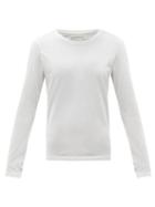 Matchesfashion.com Another Tomorrow - Long-sleeved Organic-cotton T-shirt - Womens - White