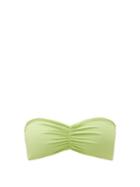 Matchesfashion.com Jade Swim - Ava Strapless Gathered Bandeau Bikini Top - Womens - Light Green