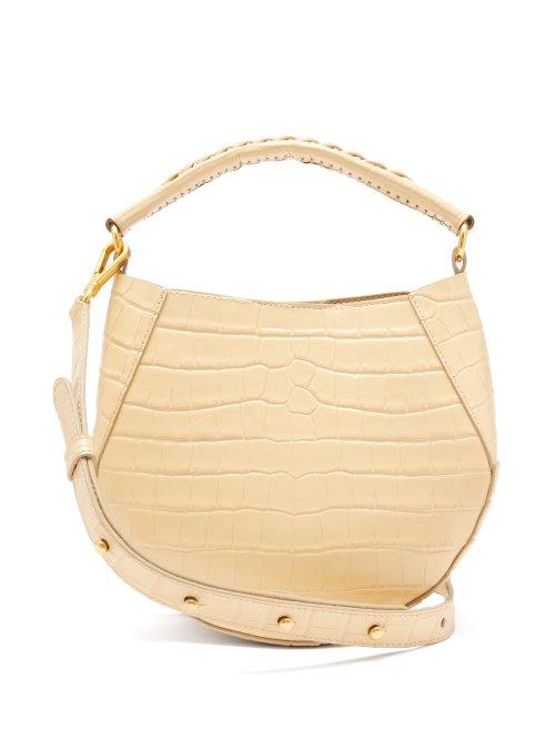 Matchesfashion.com Wandler - Corsa Mini Crocodile Effect Leather Bag - Womens - Beige