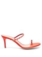 Matchesfashion.com Gianvito Rossi - Beaded 70 Suede Sandals - Womens - Red Multi