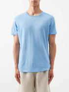 Orlebar Brown - Ob-t Linen-jersey T-shirt - Mens - Blue