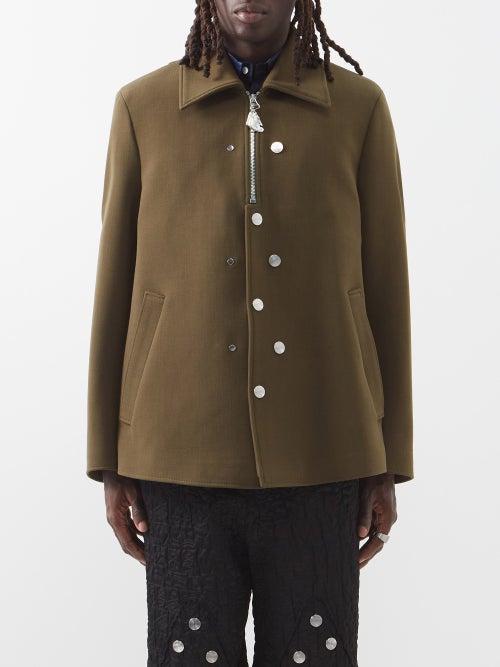 Namacheko - Tauthe Twill Jacket - Mens - Moss