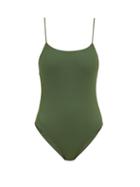 Matchesfashion.com Jade Swim - Trophy Scoop-back Swimsuit - Womens - Dark Green