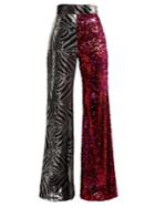 Halpern Sequinned Flared Trousers