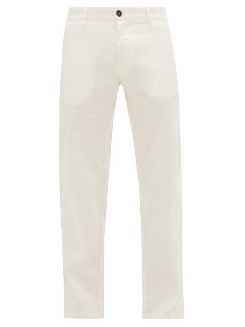 Matchesfashion.com Barena Venezia - Rionero Slim-leg Linen-blend Chinos - Mens - White