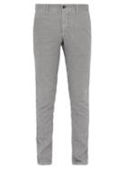 Matchesfashion.com Incotex - Slim Leg Cotton Blend Chinos - Mens - Grey
