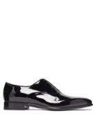 Matchesfashion.com Santoni - Moore Patent-leather Oxford Shoes - Mens - Black