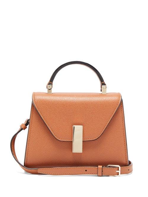 Matchesfashion.com Valextra - Iside Micro Grained-leather Bag - Womens - Tan