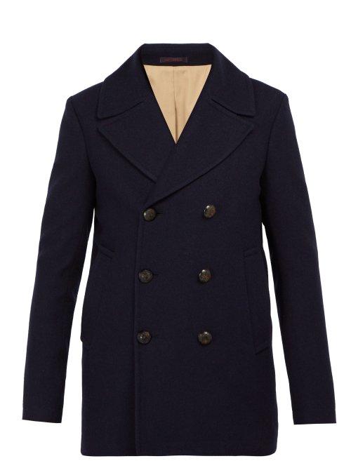 Matchesfashion.com The Gigi - Yuma Wool Peacoat - Mens - Navy