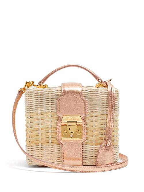 Matchesfashion.com Mark Cross - X Hvn Harley Small Wicker Basket Bag - Womens - Copper