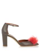 Malone Souliers Jan Cashmere-pompom Leather Sandals