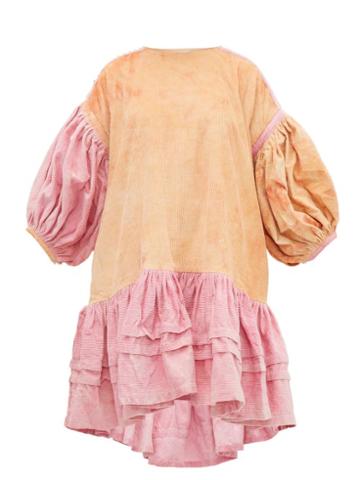 Matchesfashion.com Story Mfg - Verity Organic Cotton Corduroy Dress - Womens - Pink