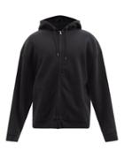 Raey - Recycled Cotton-blend Oversized Zip Through Hoody - Mens - Black