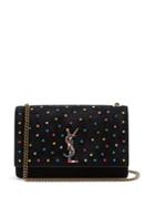 Saint Laurent Kate Crystal-embellished Suede Cross-body Bag