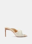 Jacquemus - Bagnu Twisted-strap Cotton And Leather Mules - Womens - Off White
