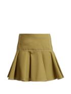 Matchesfashion.com Chlo - Mid Rise Wool Blend Skirt - Womens - Light Brown