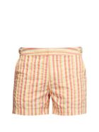 Matchesfashion.com Orlebar Brown - Setter Stripe Swim Shorts - Mens - Orange Multi