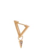 Azlee Circuit Diamond & Yellow-gold Earring