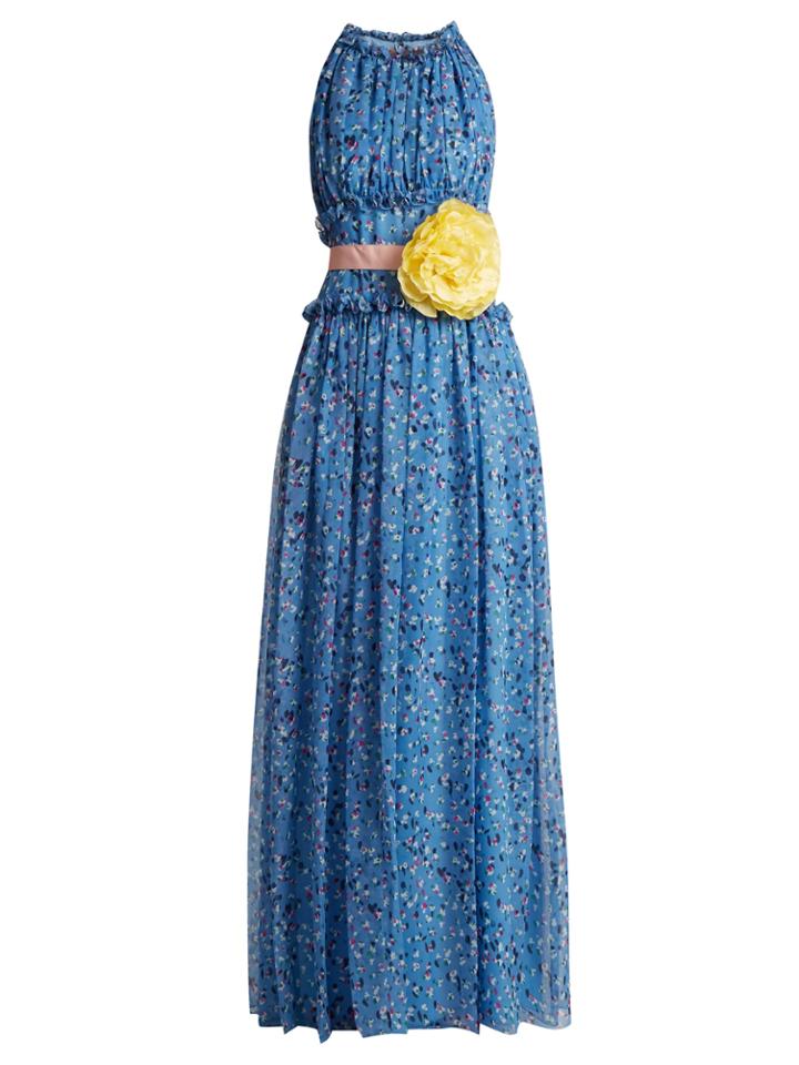 Carolina Herrera Floral-print Silk-chiffon Gown
