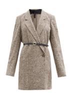 Matchesfashion.com Petar Petrov - June Double-breasted Tweed Jacket - Womens - Brown