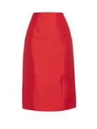 Oscar De La Renta Techno Cotton-blend Pencil Skirt