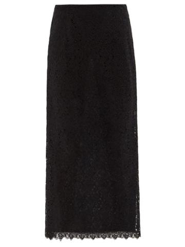 Brock Collection - Telia Macram-lace Skirt - Womens - Black