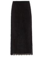 Brock Collection - Telia Macram-lace Skirt - Womens - Black