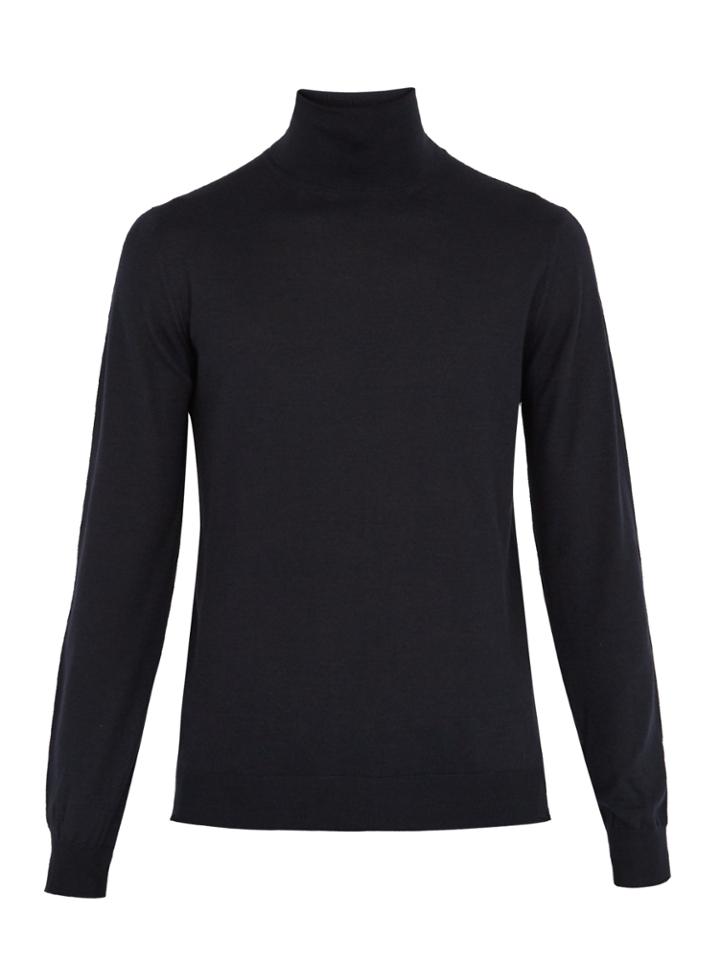 Prada Roll-neck Cashmere-blend Sweater