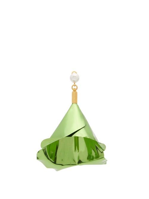 Matchesfashion.com Hillier Bartley - Calla Lily Gold Plated Charm - Womens - Green