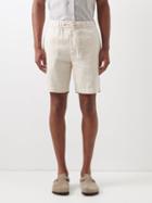 Frescobol Carioca - Felipe Linen-blend Shorts - Mens - Beige